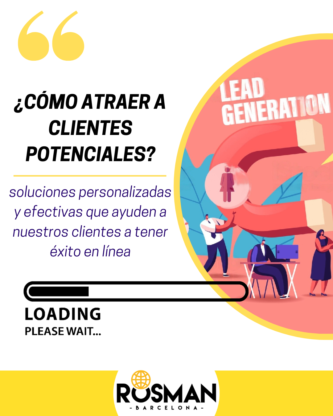 Captar clientes para tu negocio con una estrategia digital, Agencia de Marketing Digital 360 en Barcelona | Rosman Barcelona